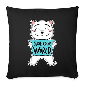 Bär Climate Climate Protection Protection - Sofa pillowcase 17,3'' x 17,3'' (45 x 45 cm) - black - Front
