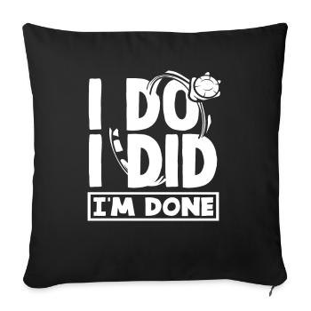 J’ai, j’ai, j’en ai fini avec le - Housse de coussin décorative 45 x 45 cm - noir - Devant