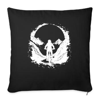Vtt - Housse de coussin décorative 45 x 45 cm - noir - Devant