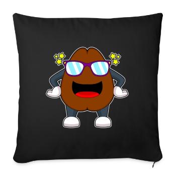 Coffee Bean Coffee Sunglasses - Sofa pillowcase 17,3'' x 17,3'' (45 x 45 cm) - black - Front