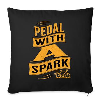 E-Bike E-Biker - Sofa pillowcase 17,3'' x 17,3'' (45 x 45 cm) - black - Front
