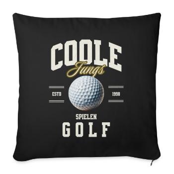 Golf - Sofakissenbezug 45 x 45 cm - Schwarz - Vorne