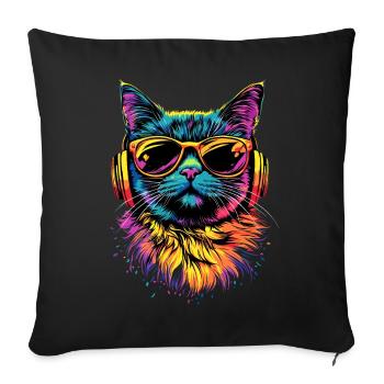 Britisch Kurzhaar Katze BKH Katzenmama Süße Katzen - Sofakissenbezug 45 x 45 cm - Schwarz - Vorne