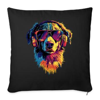 Australian Shepherd Dog Lover Cute Aussie - Sofa pillowcase 17,3'' x 17,3'' (45 x 45 cm) - black - Front