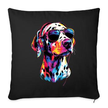 Dalmatian Dog Lover I Love Dalmatians - Sofa pillowcase 17,3'' x 17,3'' (45 x 45 cm) - black - Front