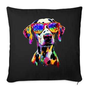 Dalmatian Dog Lover I Love Dalmatians - Sofa pillowcase 17,3'' x 17,3'' (45 x 45 cm) - black - Front