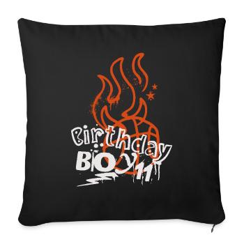 Basketball 11th Birthday Basketball Player - Sofa pillowcase 17,3'' x 17,3'' (45 x 45 cm) - black - Front