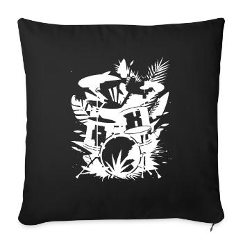 Graphiques de batterie - Housse de coussin décorative 45 x 45 cm - noir - Devant