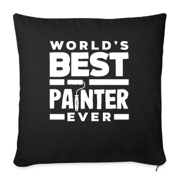 Bester Maler Der Welt - Sofakissenbezug 45 x 45 cm - Schwarz - Vorne