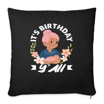 Midwife Y'all Birthday Celebrations - Sofa pillowcase 17,3'' x 17,3'' (45 x 45 cm) - black - Front