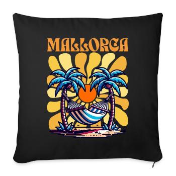 Majorca - Sofa pillowcase 17,3'' x 17,3'' (45 x 45 cm) - black - Front