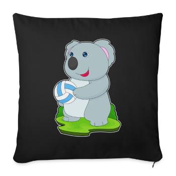 Koala Volleyball Player Volleyball - Sofa pillowcase 17,3'' x 17,3'' (45 x 45 cm) - black - Front