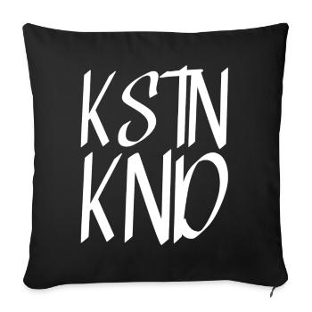 Kstnknd - Sofakissenbezug 45 x 45 cm - Schwarz - Vorne