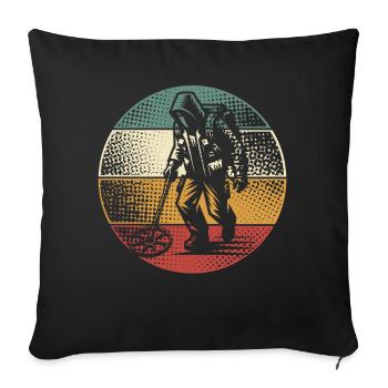 Probing Metal Detector - Sofa pillowcase 17,3'' x 17,3'' (45 x 45 cm) - black - Front