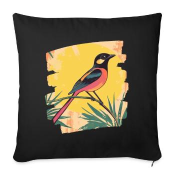 Canari - Housse de coussin décorative 45 x 45 cm - noir - Devant