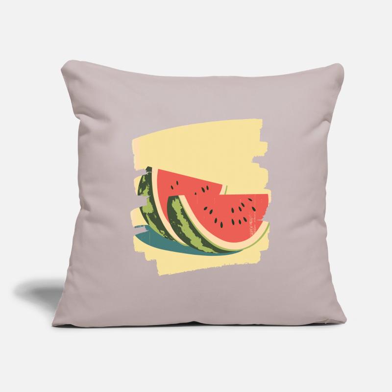 Pastèque Housse de coussin décorative 45 x 45 cm
