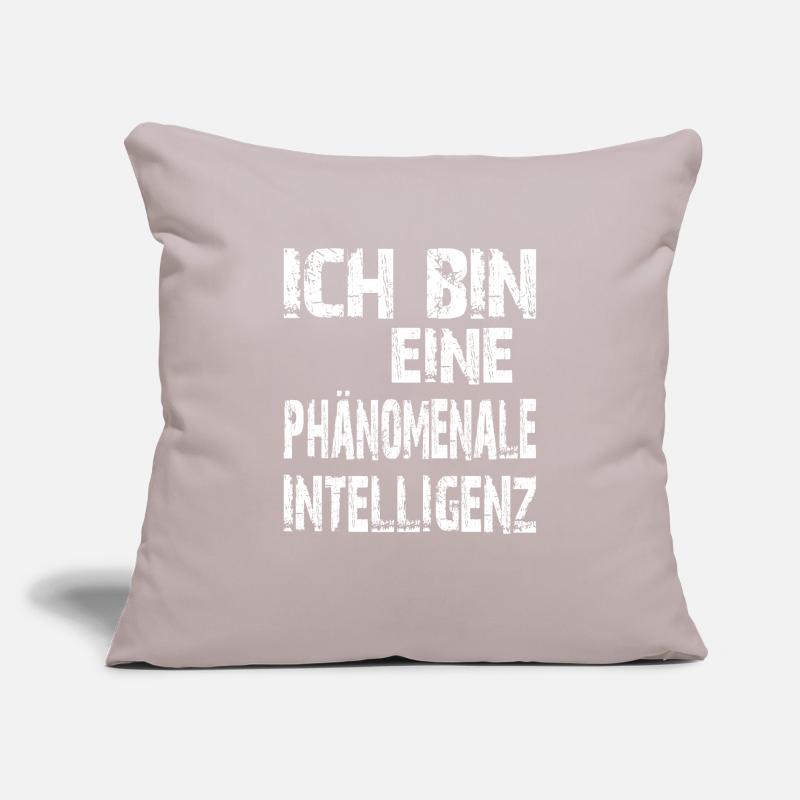 KI Spruch Ich bin eine phänomenale Intelligenz Sofakissenbezug 45 x 45 cm
