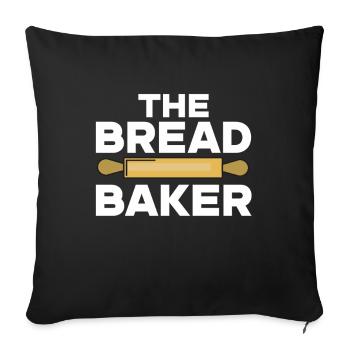 Baking Bakery Baker - Sofakissenbezug 45 x 45 cm - Schwarz - Vorne