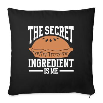 Baking Bakery Baker - Sofakissenbezug 45 x 45 cm - Schwarz - Vorne