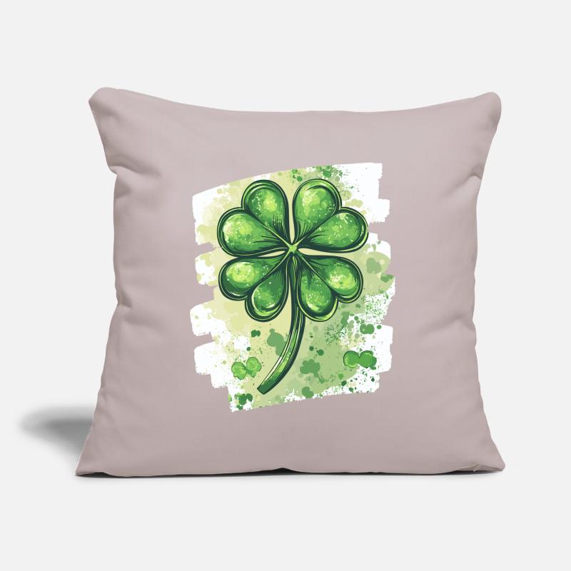 Trèfle de la Saint-Patrick Housse de coussin décorative 45 x 45 cm