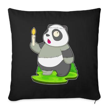 Panda Halloween Zombie - Sofa pillowcase 17,3'' x 17,3'' (45 x 45 cm) - black - Front