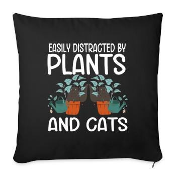 Gardening Horticulture Gardener - Sofakissenbezug 45 x 45 cm - Schwarz - Vorne