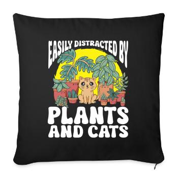 Gardening Horticulture Gardener - Sofakissenbezug 45 x 45 cm - Schwarz - Vorne
