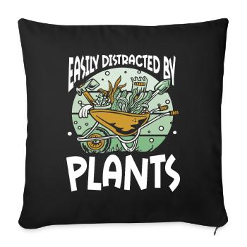 Gardening Horticulture Gardener - Sofakissenbezug 45 x 45 cm - Schwarz - Vorne