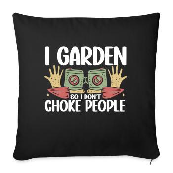 Gardening Horticulture Gardener - Sofakissenbezug 45 x 45 cm - Schwarz - Vorne