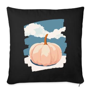 Pumpkin - Sofa pillowcase 17,3'' x 17,3'' (45 x 45 cm) - black - Front