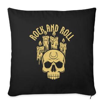 Rock And Roll - Sofa pillowcase 17,3'' x 17,3'' (45 x 45 cm) - black - Front