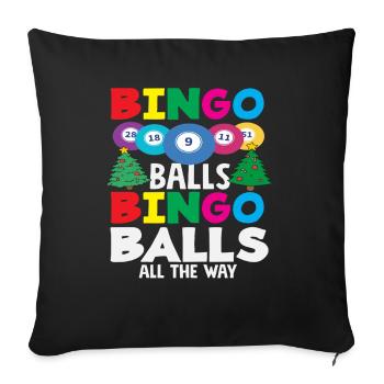 Bingo Balls Christmas Joy - Sofa pillowcase 17,3'' x 17,3'' (45 x 45 cm) - black - Front
