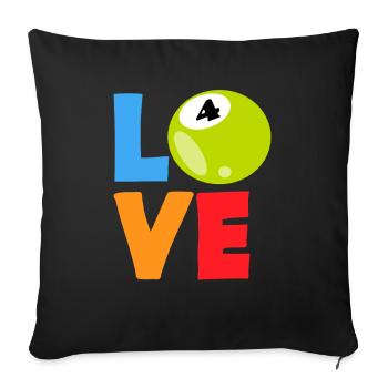 Live Your Bingo Love Today - Sofa pillowcase 17,3'' x 17,3'' (45 x 45 cm) - black - Front