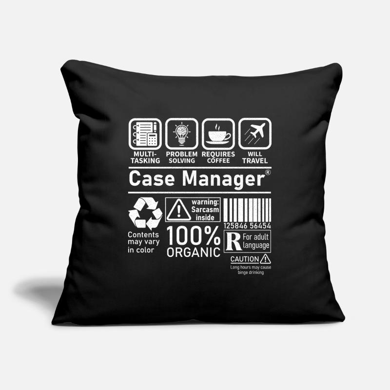 Résolution de problèmes multitâches Case Manager Housse de coussin décorative 45 x 45 cm