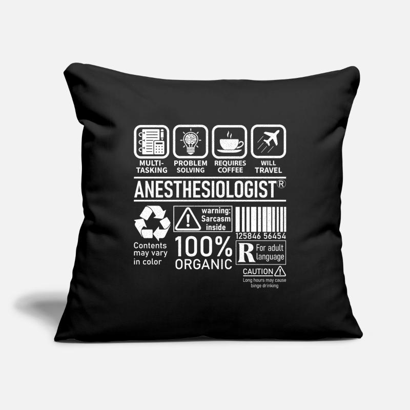 Anesthésiste multitâche résolution de problèmes Housse de coussin décorative 45 x 45 cm
