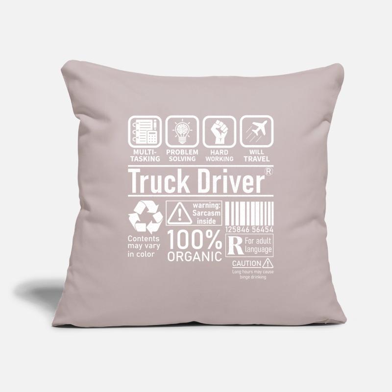 Chauffeur de camion multitâche résolution de problèmes Housse de coussin décorative 45 x 45 cm