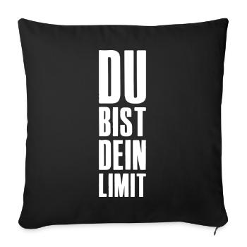 You're Your Limit Saying for Entrepreneur Startup - Sofa pillowcase 17,3'' x 17,3'' (45 x 45 cm) - black - Front