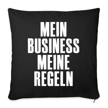 My Business My Rules for Entrepreneurs - Sofa pillowcase 17,3'' x 17,3'' (45 x 45 cm) - black - Front
