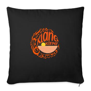 Klangkörper Chorsänger im Chor - Sofakissenbezug 45 x 45 cm - Schwarz - Vorne