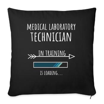 Medical Laboratory Technician in Ausbildung Beruf - Sofakissenbezug 45 x 45 cm - Schwarz - Vorne