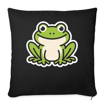 toad - Sofa pillowcase 17,3'' x 17,3'' (45 x 45 cm) - black - Front