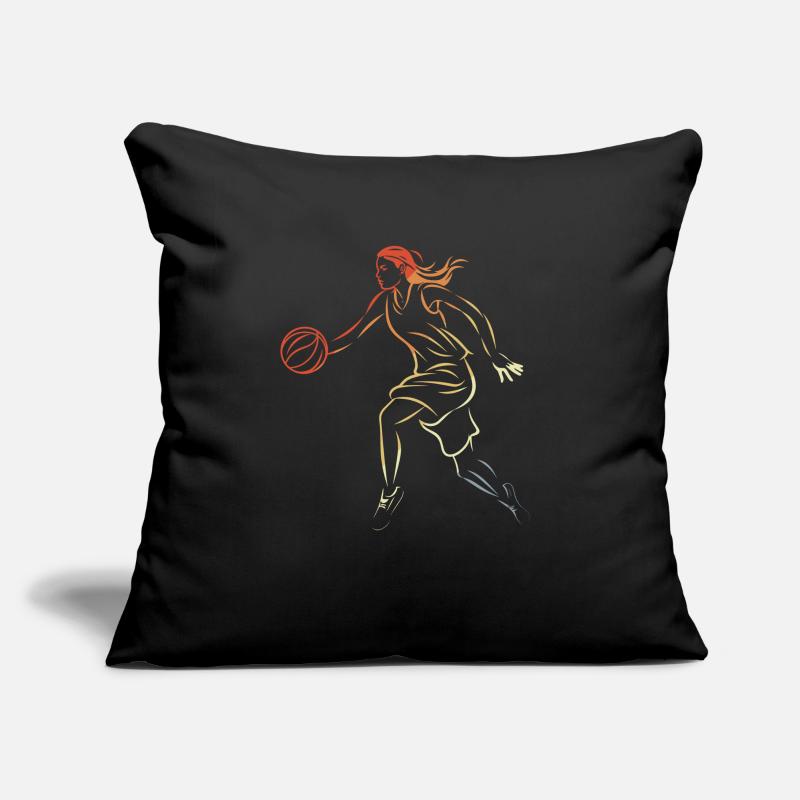Basketteuse Housse de coussin décorative 45 x 45 cm
