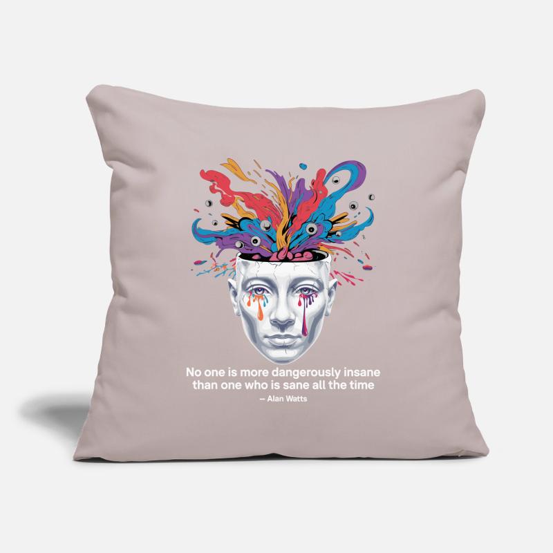 Mind Unleashed | Watts Psychedelic Insight Housse de coussin décorative 45 x 45 cm