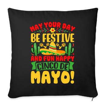 Cinco De Mayo - Housse de coussin décorative 45 x 45 cm - noir - Devant