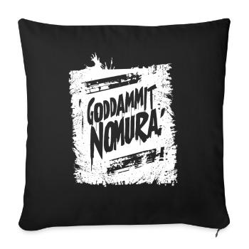 Goddammit Nomura – Graffiti Design - Sofakissenbezug 45 x 45 cm - Schwarz - Vorne