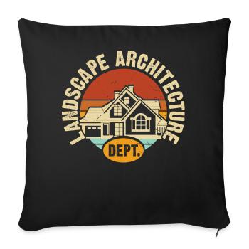 Architect - Sofa pillowcase 17,3'' x 17,3'' (45 x 45 cm) - black - Front