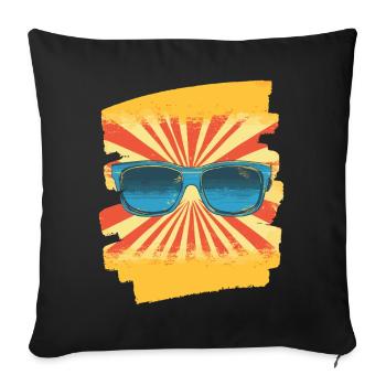 Sunglasses - Sofa pillowcase 17,3'' x 17,3'' (45 x 45 cm) - black - Front