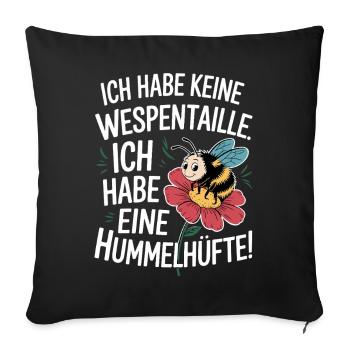 Ich Habe Eine Hummelhüfte Body Positivity Frauen - Sofakissenbezug 45 x 45 cm - Schwarz - Vorne