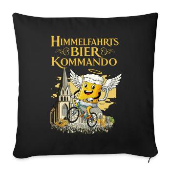 Ascension Beer Command - Funny Father's Day - Sofa pillowcase 17,3'' x 17,3'' (45 x 45 cm) - black - Front