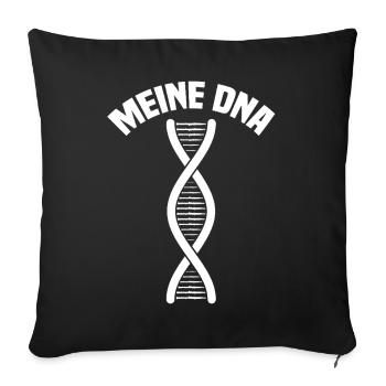 Meine DNA Oboe für Oboist und Oboistin - Sofakissenbezug 45 x 45 cm - Schwarz - Vorne